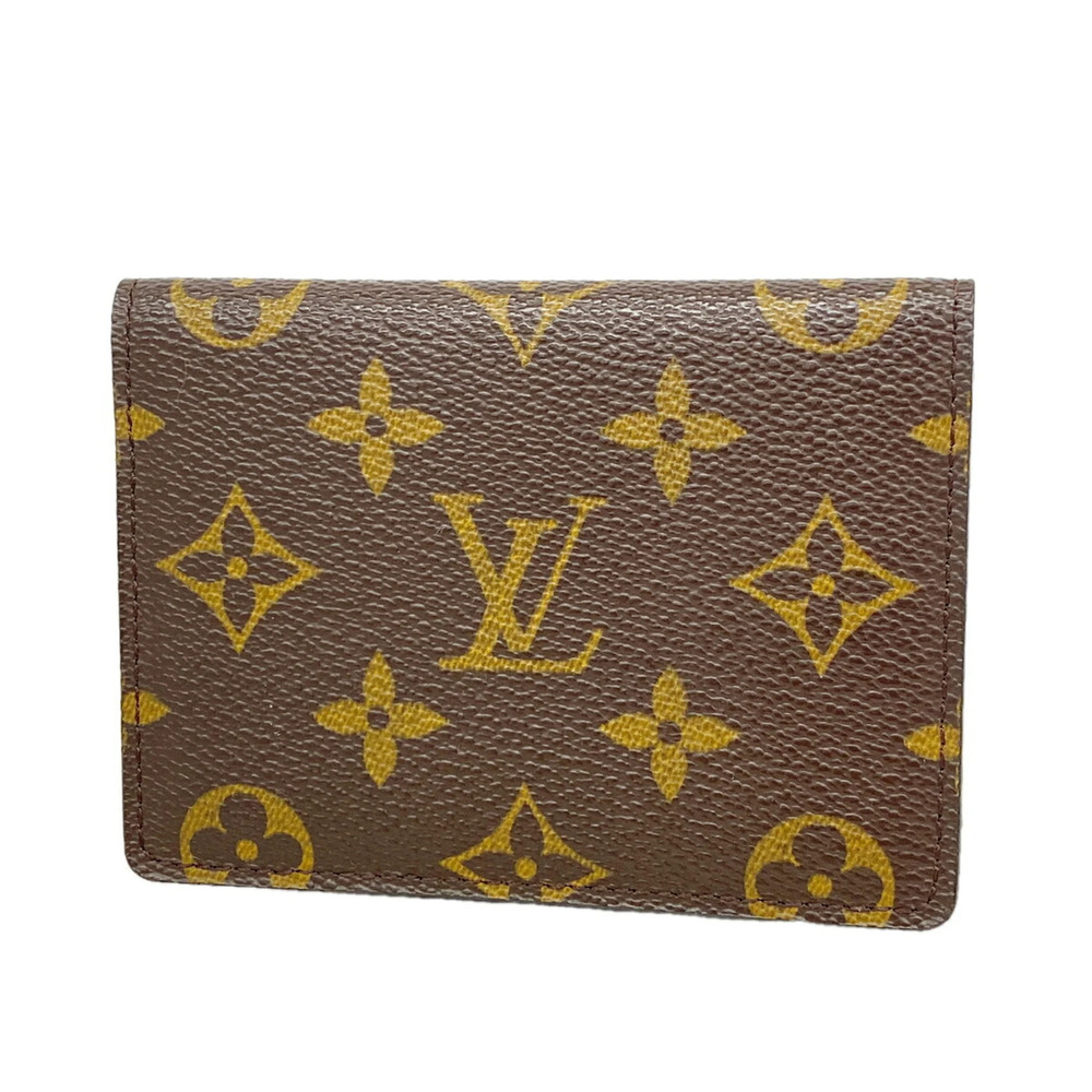 Louis Vuitton Monogram Porte 2 Cartes Vertical Pass Case M60533 Brown (Men's/...